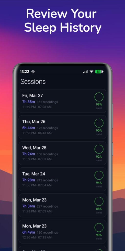 SnoreCheck App Screenshot 1